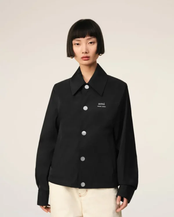 Shop Ami Alexandre Mattiussi Buttoned Jacket Women Coats & Jackets | Coats & Jackets