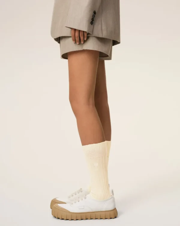 Outlet Beige Cotton Ami de Coeur Socks Women Socks | Ami De Coeur