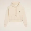 Fashion Beige Cotton Hoodie Ami Signature Sweatshirts & Hoodies