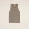 Discount Beige Light Shiny Rib Jersey Tanktop T-shirts & Polos