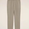 Cheap Beige Wool Elasticated Waist Trousers Trousers