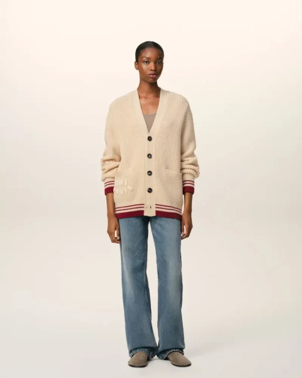 Online Beige Wool Ribbed Sweater Women Sweaters & Cardigans | Ami De Coeur