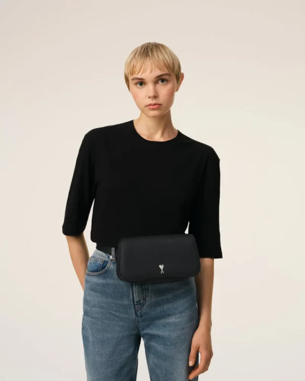 Sale Black Leather Crossbody Paris Paris Bag Women Messengers & Backpacks | Crossbody Bags