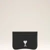 Shop Black Leather Paris Paris Card Holder Women Card Holders | Small Leather Goods