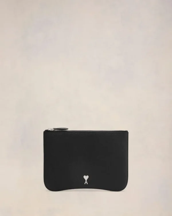 New Black Leather Paris Paris Pouch Women Pouches | Small Leather Goods