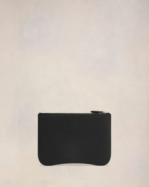 New Black Leather Paris Paris Pouch Women Pouches | Small Leather Goods