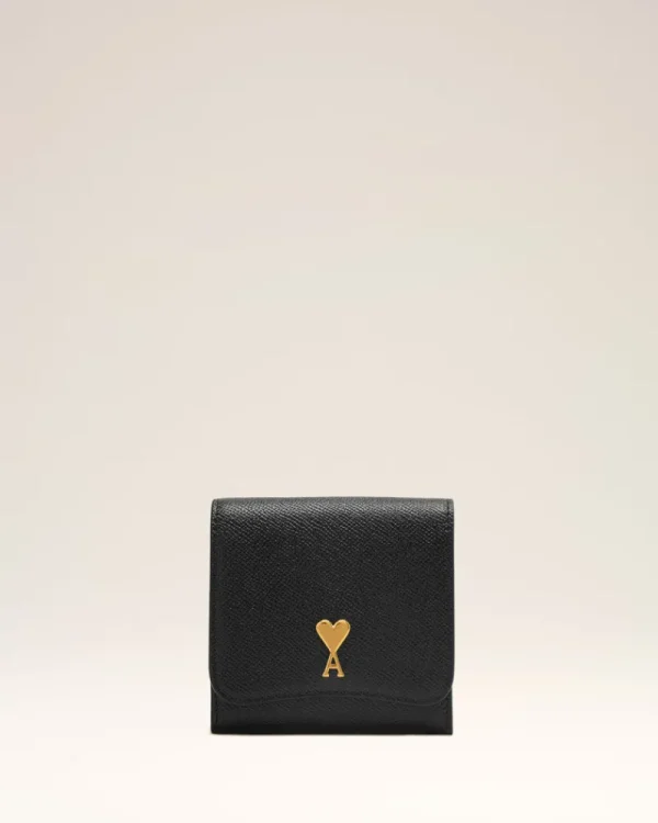 Best Sale Black Leather Paris Paris Wallet Women Wallets | Small Leather Goods