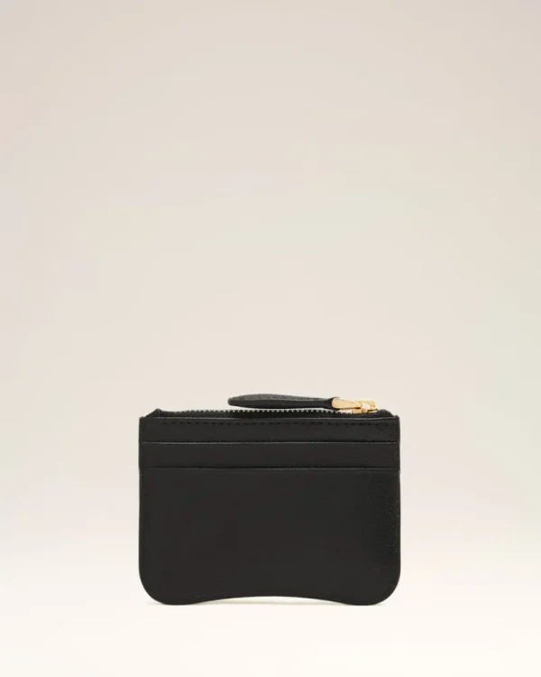 Shop Black Leather Zipped Card Holder Women Card Holders | Small Leather Goods