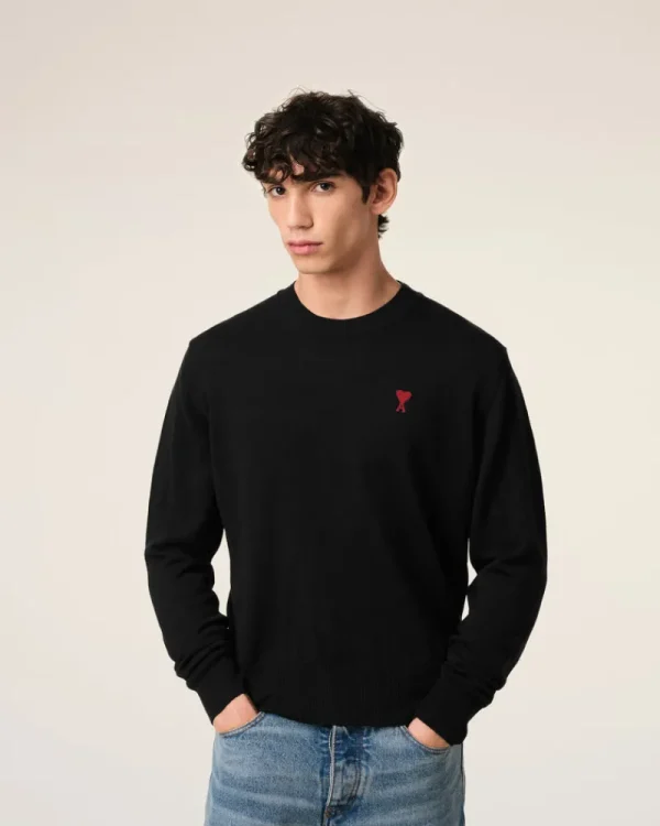 Online Wool Ami de Coeur Crew Neck Sweater Sweaters & Cardigans | Ami De Coeur