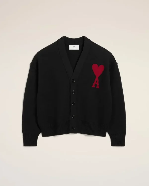 Cheap Black Wool Ami de Coeur Cardigan Women Sweaters & Cardigans | Ami De Coeur