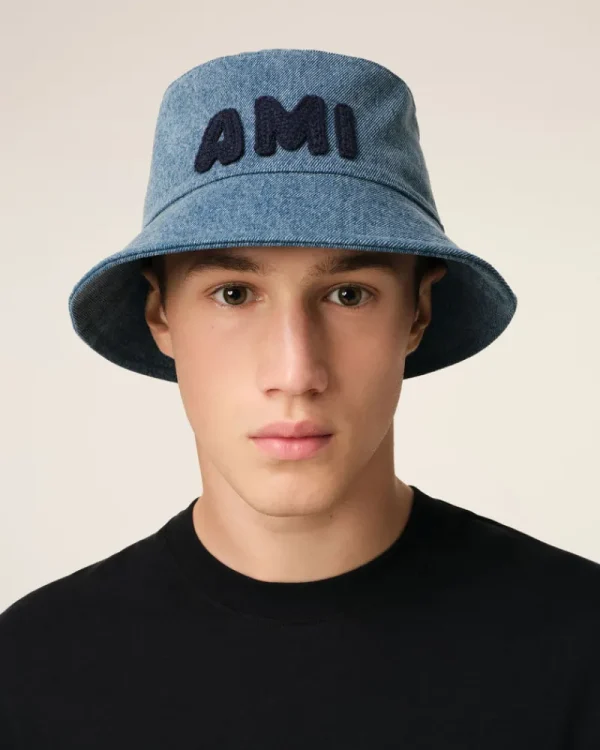 Hot Blue Cotton Patch Bucket Hat Women Hats & Beanies | Ami De Coeur