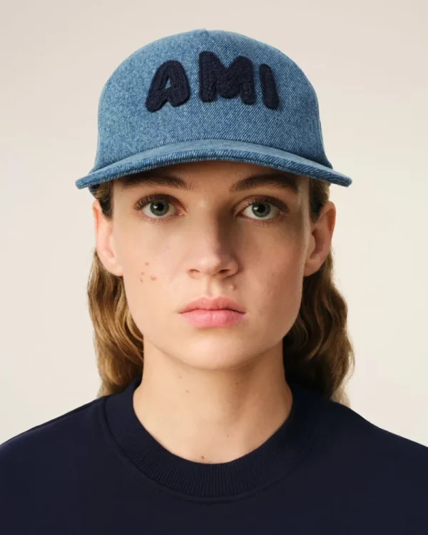 Store Blue Cotton Patch Trucker Cap Women Caps | Caps