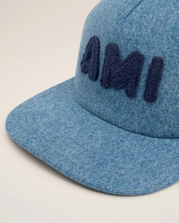 Store Blue Cotton Patch Trucker Cap Women Caps | Caps