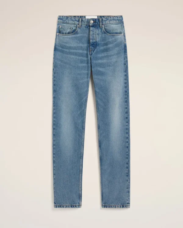 Clearance Blue Cotton Classic Fit Jeans Denim | Trousers