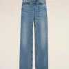 Sale Blue Cotton Flare Fit Jeans Women Denim | Trousers