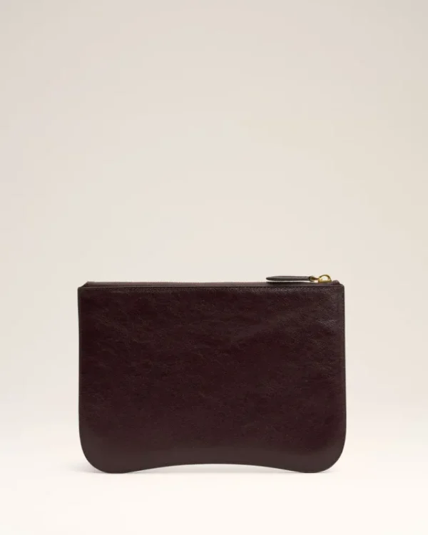 Online Burgundy Leather Paris Paris Pouch Women Pouches | Small Leather Goods