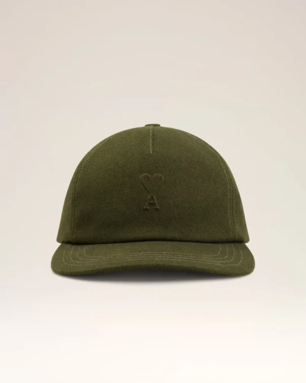 Fashion Green Cotton Embossed Ami de Coeur Cap Women Caps | Ami De Coeur
