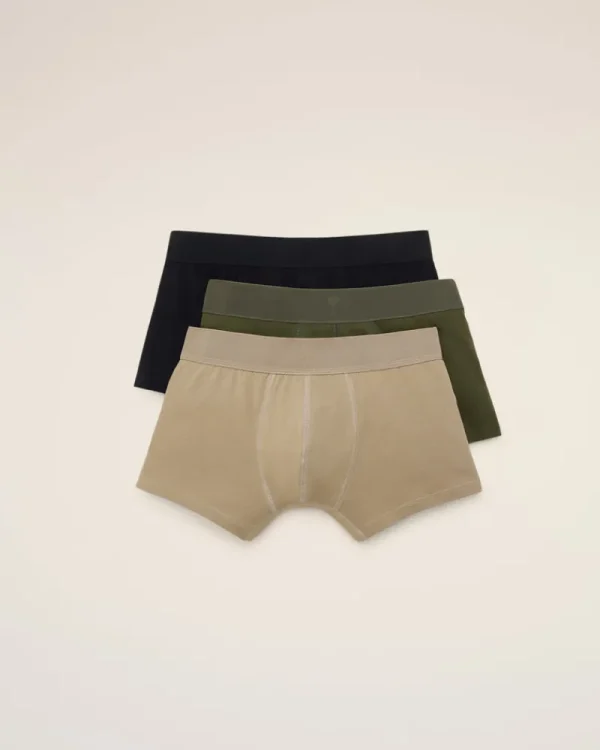 Flash Sale Grey Cotton Jersey Three Pack Boxers Underwear | Ami De Coeur