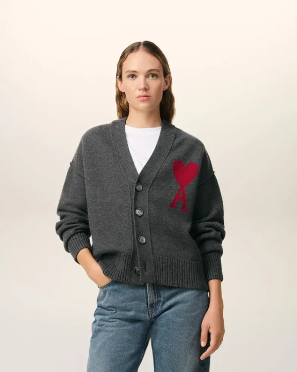 Flash Sale Grey Wool Ami de Coeur Cardigan Women Sweaters & Cardigans | Ami De Coeur