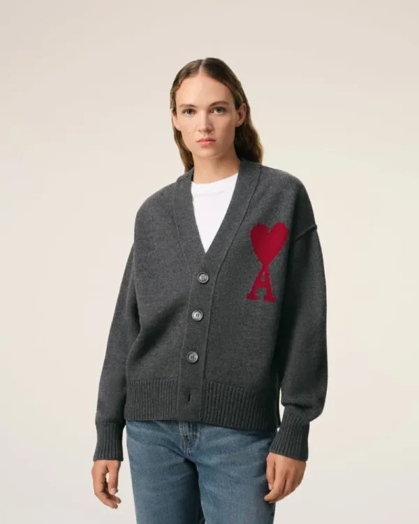 Flash Sale Grey Wool Ami de Coeur Cardigan Women Sweaters & Cardigans | Ami De Coeur