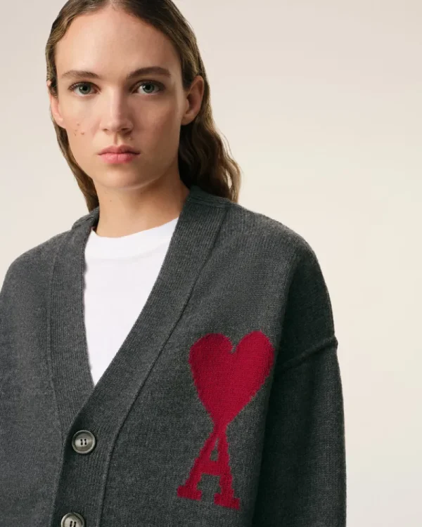 Flash Sale Grey Wool Ami de Coeur Cardigan Women Sweaters & Cardigans | Ami De Coeur