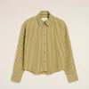 Hot Khaki Cotton Cropped Oversized Shirt Women Shirts | Shirts