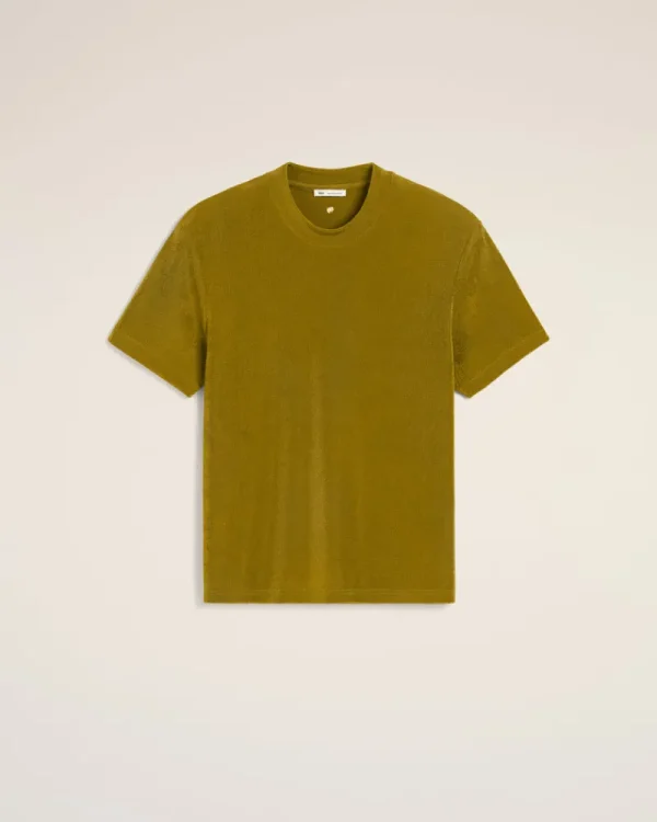 Clearance Khaki Rib Jersey Short Sleeve T-Shirt Women T-shirts & Tops