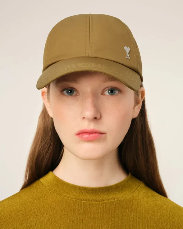 Clearance Mustard Twill Ami de Coeur Stud Cap Women Caps | Ami De Coeur