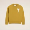 Discount Mustard Wool Ami de Coeur Sweater Women Sweaters & Cardigans | Ami De Coeur