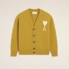 Shop Mustard Wool Ami de Coeur Cardigan Women Sweaters & Cardigans | Ami De Coeur