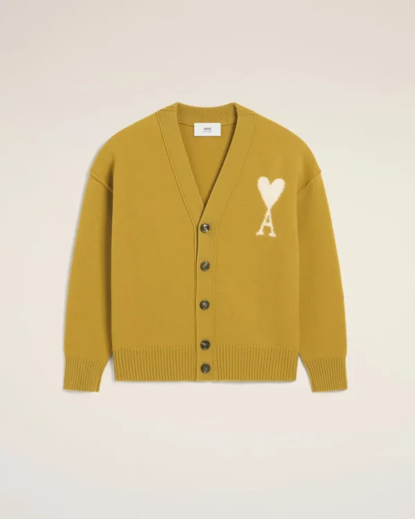 Shop Mustard Wool Ami de Coeur Cardigan Women Sweaters & Cardigans | Ami De Coeur