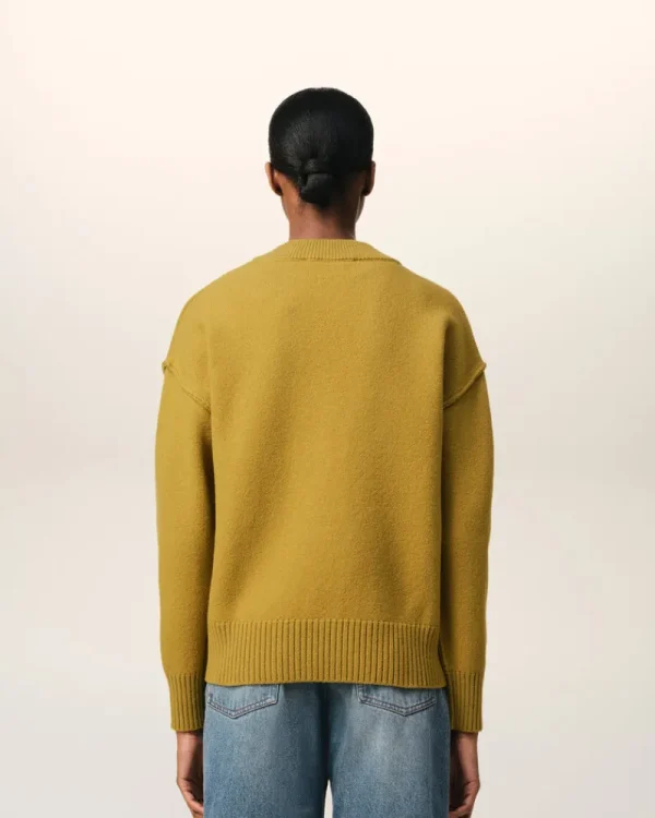 Shop Mustard Wool Ami de Coeur Cardigan Women Sweaters & Cardigans | Ami De Coeur