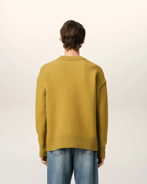 Discount Mustard Wool Ami de Coeur Sweater Women Sweaters & Cardigans | Ami De Coeur