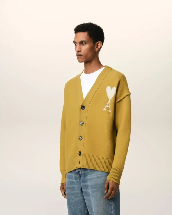 Shop Mustard Wool Ami de Coeur Cardigan Women Sweaters & Cardigans | Ami De Coeur