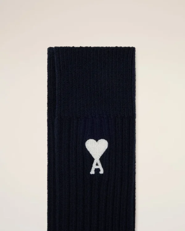 Hot Navy Blended Cotton Ami de Coeur Socks Women Socks | Ami De Coeur