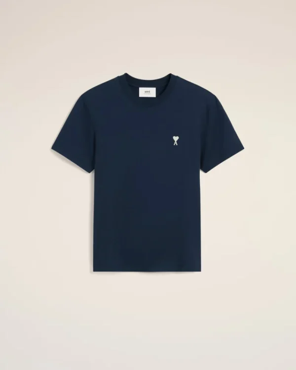 New Navy Cotton Ami de Coeur T-Shirt T-shirts & Polos | Ami De Coeur