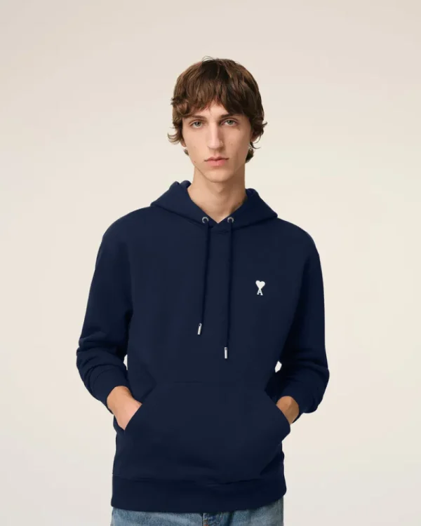 Discount Navy Cotton Ami de Coeur Hoodie Sweatshirts & Hoodies | Ami De Coeur