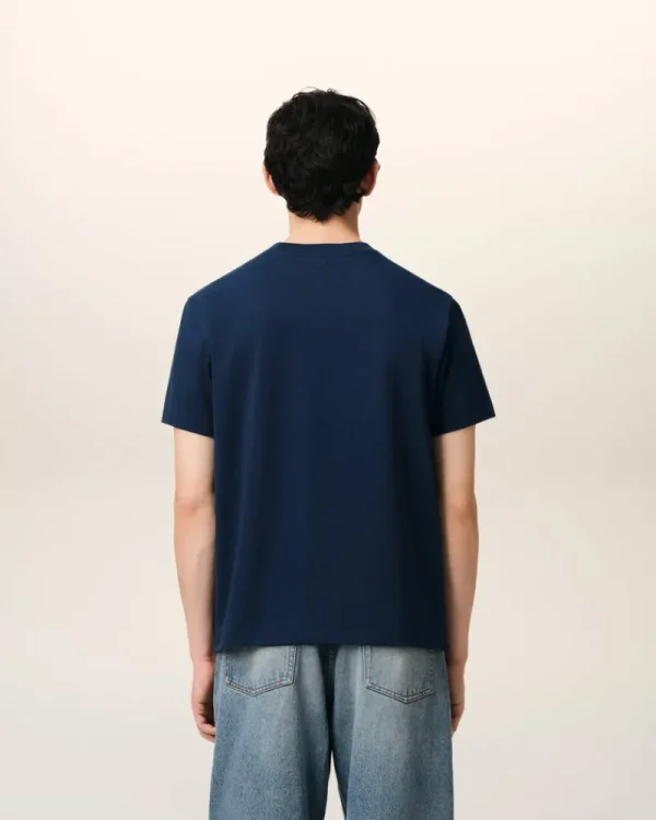 New Navy Cotton Ami de Coeur T-Shirt T-shirts & Polos | Ami De Coeur