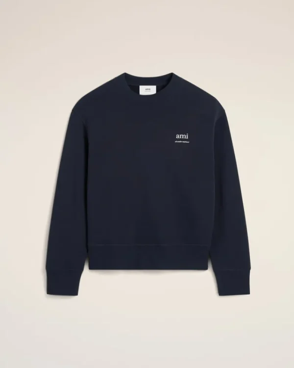 Best Sale Navy Cotton Sweatshirt Sweatshirts & Hoodies