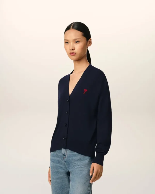 Clearance Navy Wool Ami de Coeur Cardigan Women Sweaters & Cardigans | Ami De Coeur