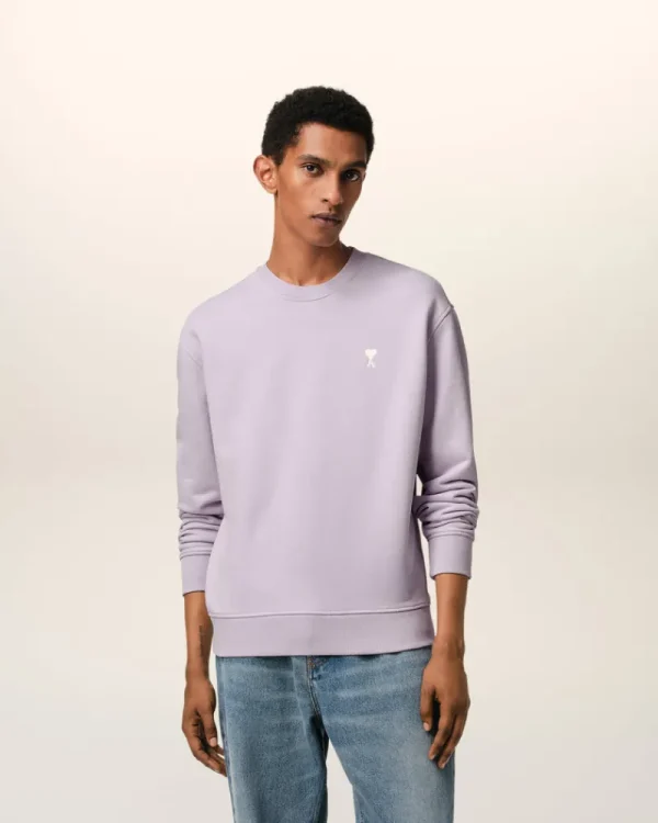 Shop Purple Cotton Ami de Coeur Sweatshirt Sweatshirts & Hoodies | Ami De Coeur