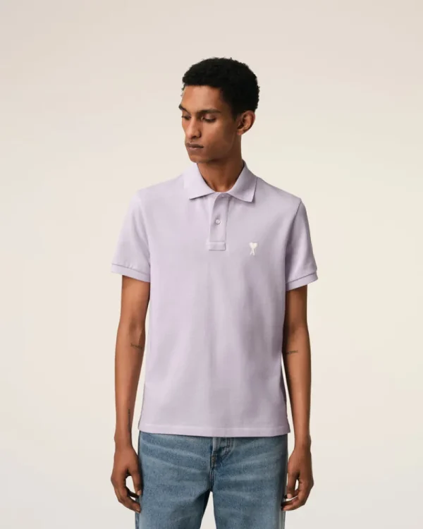 Shop Purple Cotton Ami de Coeur Polo Shirt T-shirts & Polos | Ami De Coeur