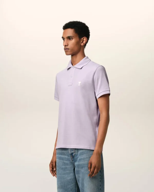 Shop Purple Cotton Ami de Coeur Polo Shirt T-shirts & Polos | Ami De Coeur