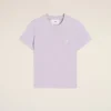 New Purple Cotton Cropped T-Shirt Women T-shirts & Tops | Ami De Coeur