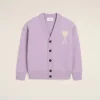 Sale Purple Wool Ami de Coeur Cardigan Women Sweaters & Cardigans | Ami De Coeur