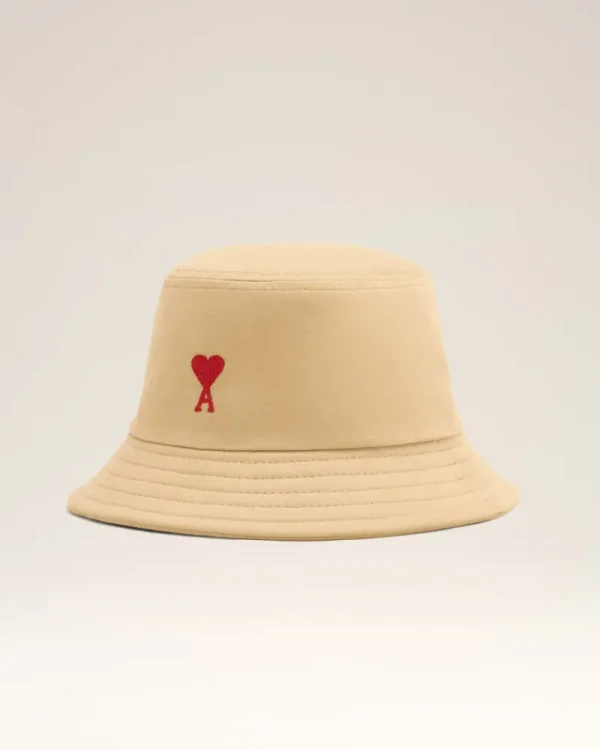 Store Red Ami de Coeur Embroidery Bucket Hat Women Hats & Beanies | Ami De Coeur