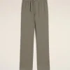 Online Taupe Wool Straight Fit Elasticated Trousers Tailoring | Trousers