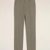 Discount Taupe Wool Straight Fit Trousers Tailoring | Trousers