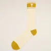 Shop White Cotton Ami de Coeur Striped Socks Women Socks | Ami De Coeur