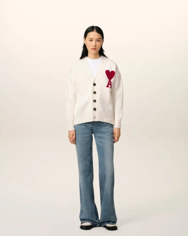 Flash Sale White Wool Ami de Coeur Cardigan Women Sweaters & Cardigans | Ami De Coeur